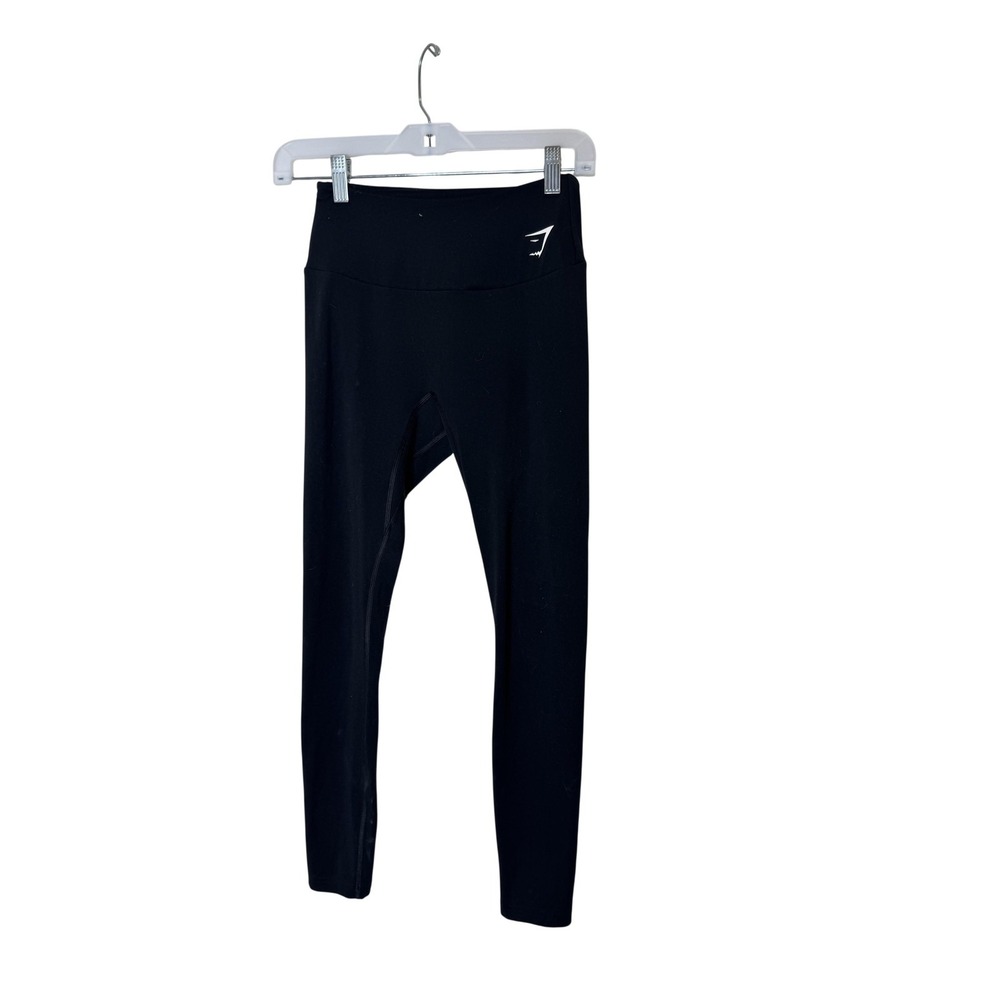 Gymshark Leggings Womens Small Black High Rise Ankle Yoga Gym Athletic Pants